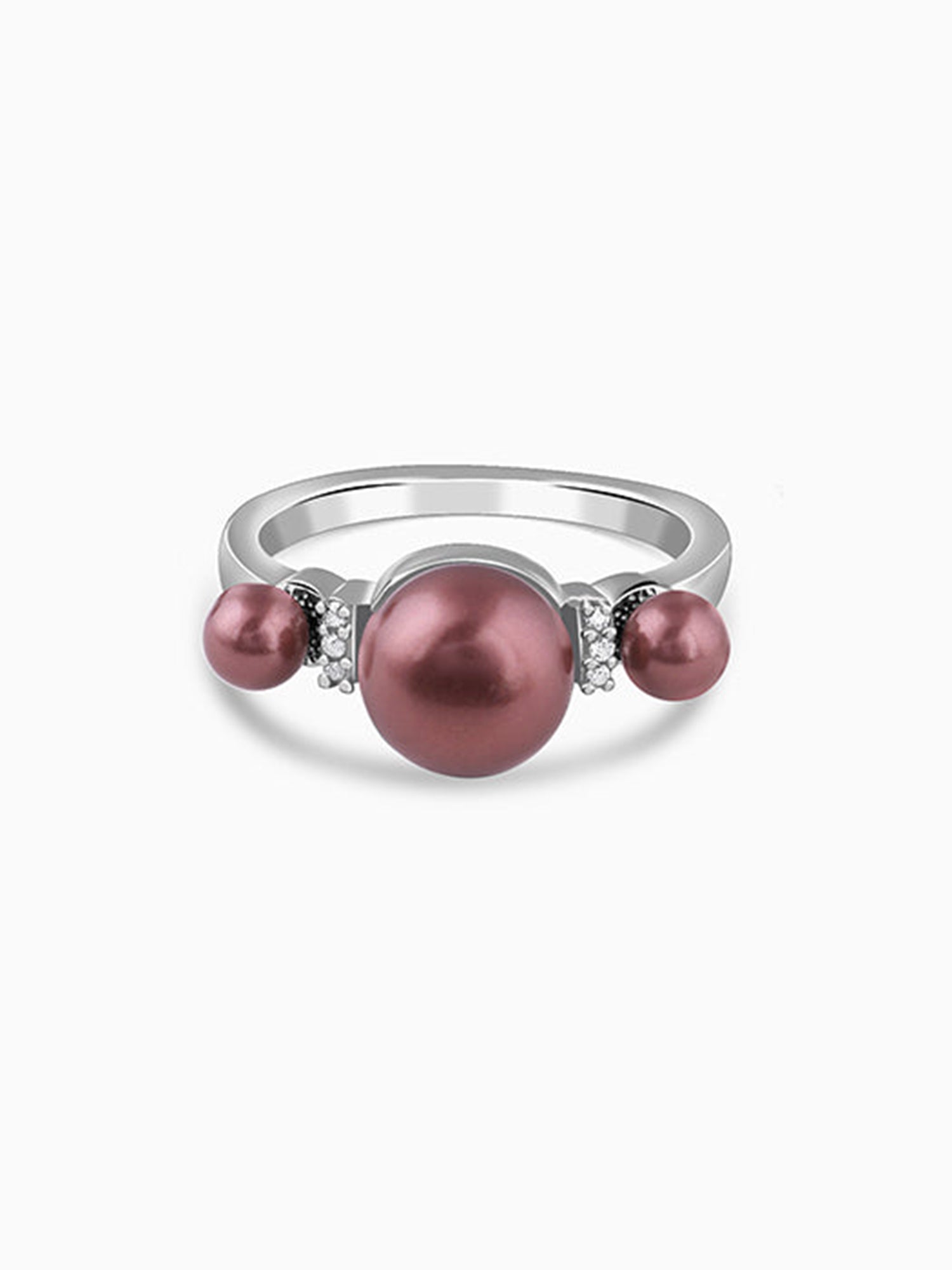 Silver Eleanor Pearl Ring (Size 12)