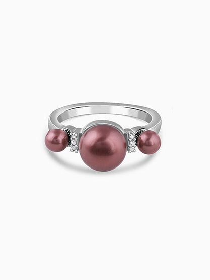 Silver Eleanor Pearl Ring (Size 12)