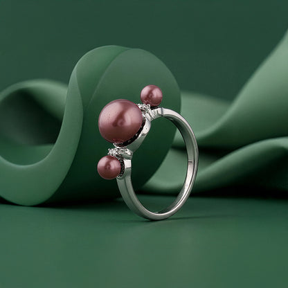 Silver Eleanor Pearl Ring (Size 12)