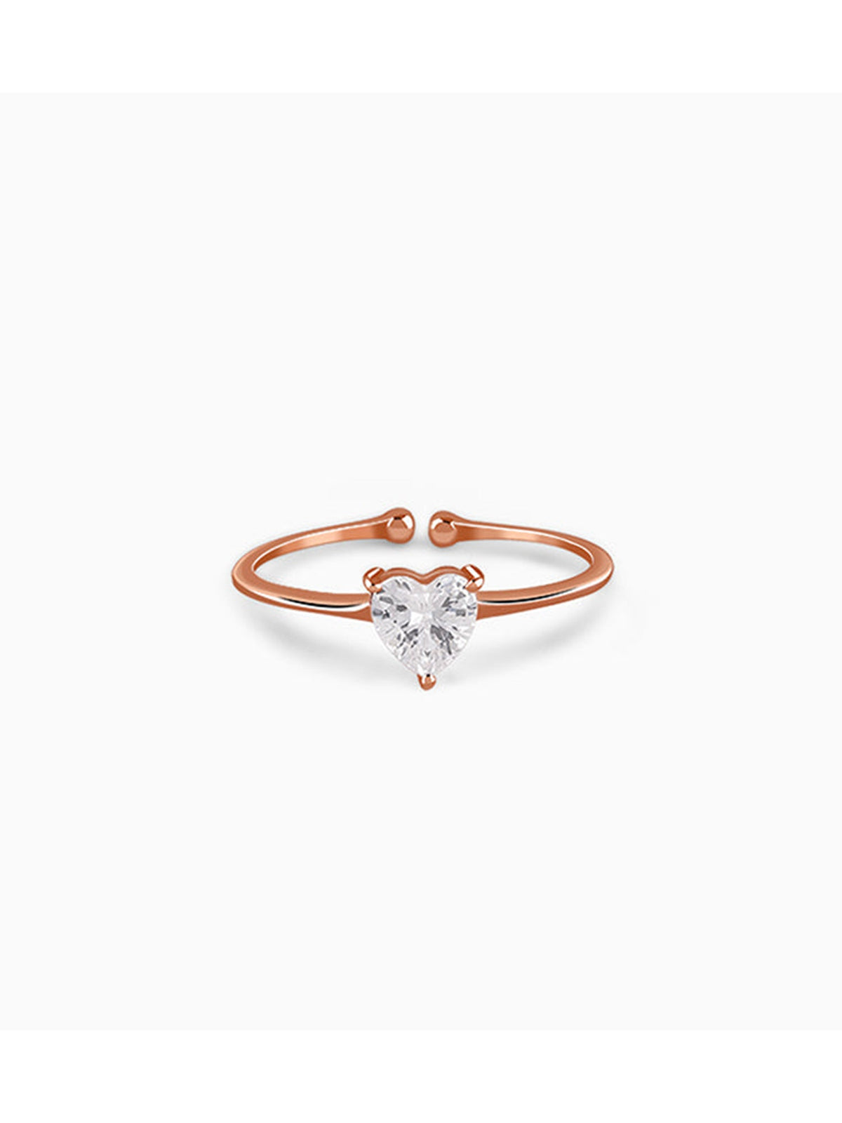 Rose Gold Flirty Heart Ring