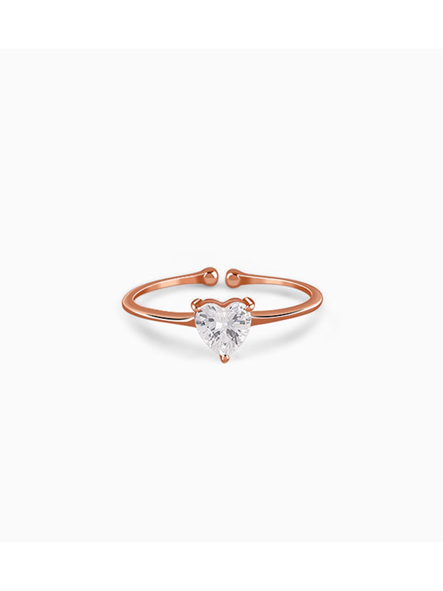 Rose Gold Flirty Heart Ring
