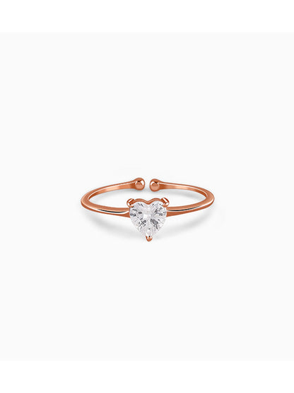 Rose Gold Flirty Heart Ring