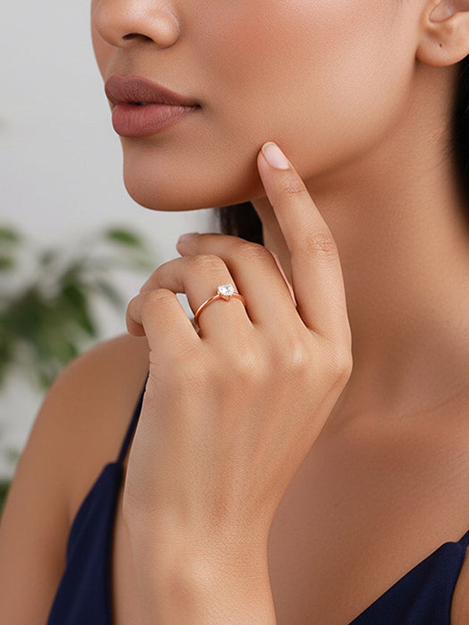 Rose Gold Flirty Heart Ring