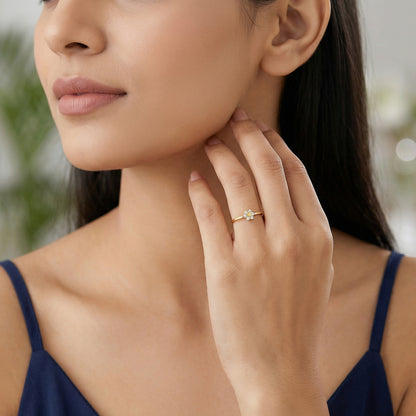 Golden Lovely Floret Ring