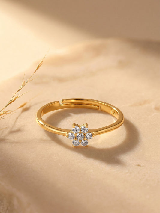 Golden Lovely Floret Ring