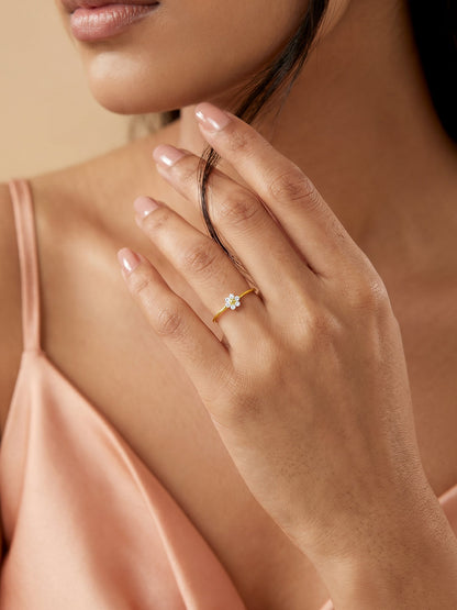 Golden Lovely Floret Ring