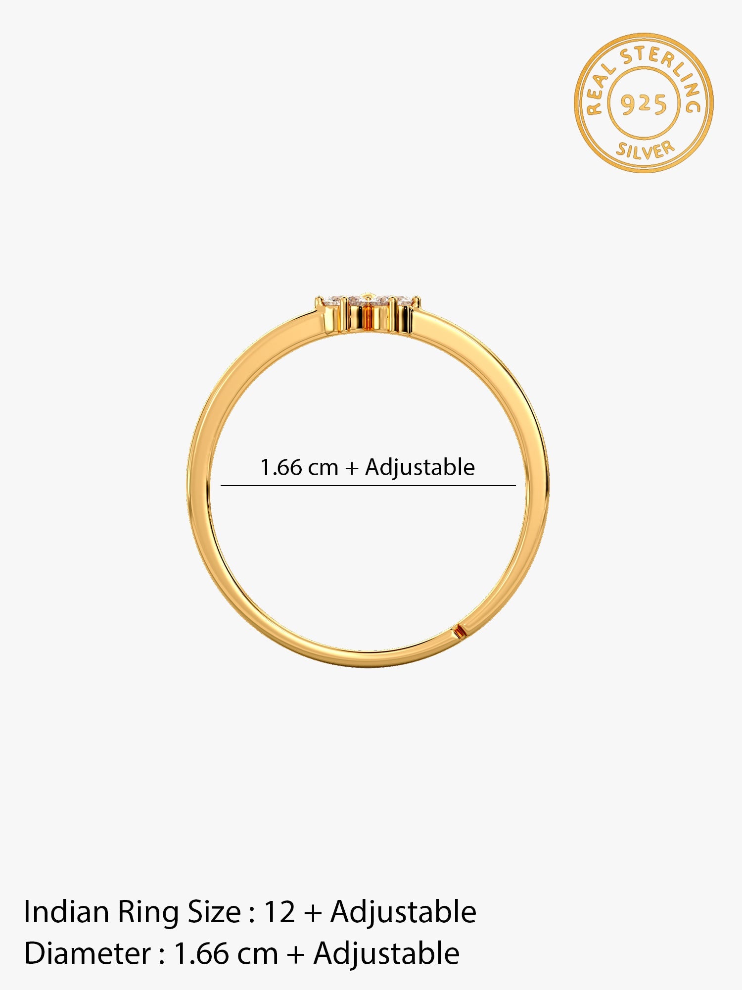 Golden Lovely Floret Ring