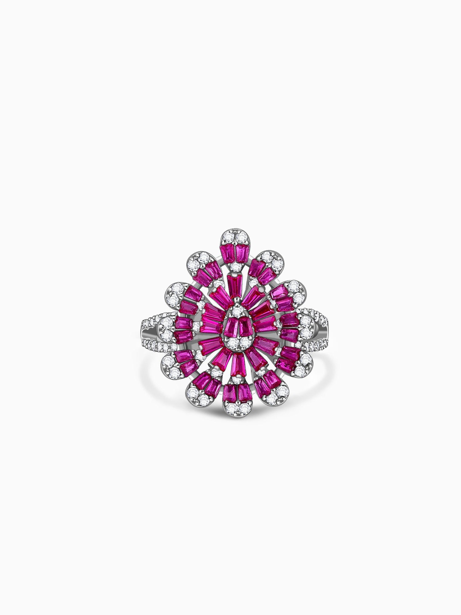 Silver Rani Noor Ring (Size 11)