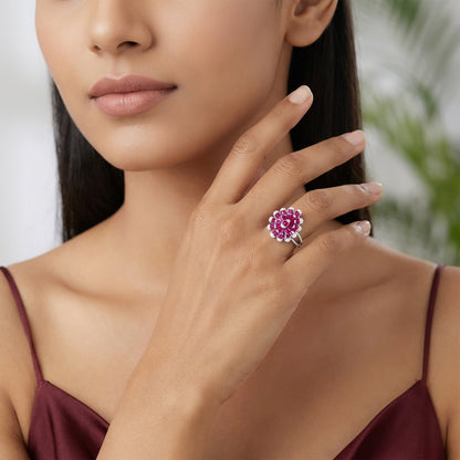 Silver Rani Noor Ring (Size 11)