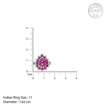 Silver Rani Noor Ring (Size 11)