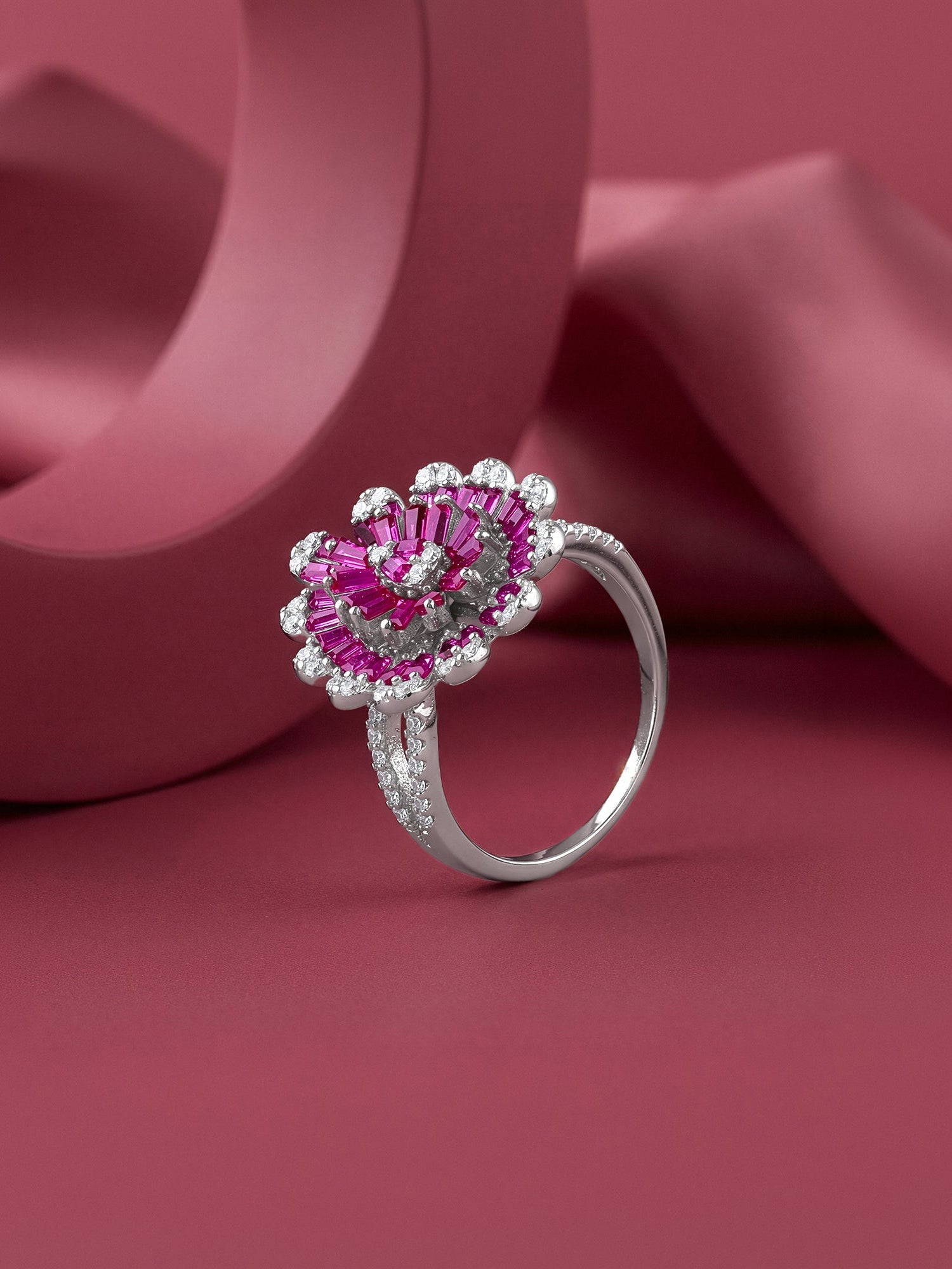 Silver Rani Noor Ring (Size 11)