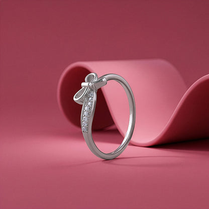 Silver Bow Belle Ring (Size 12)