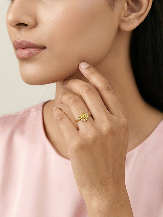 Golden Rose Gleam Ring (Size 12)
