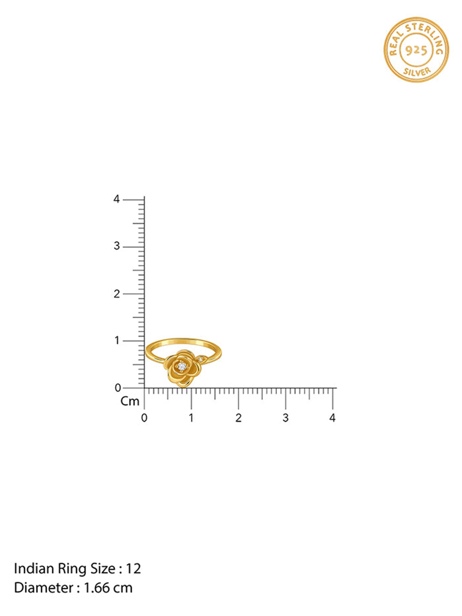 Golden Rose Gleam Ring (Size 12)