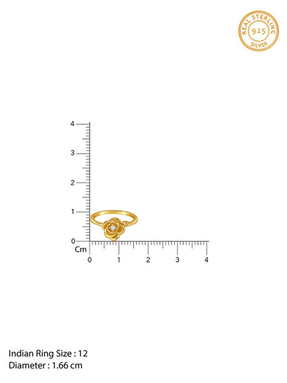 Golden Rose Gleam Ring (Size 12)