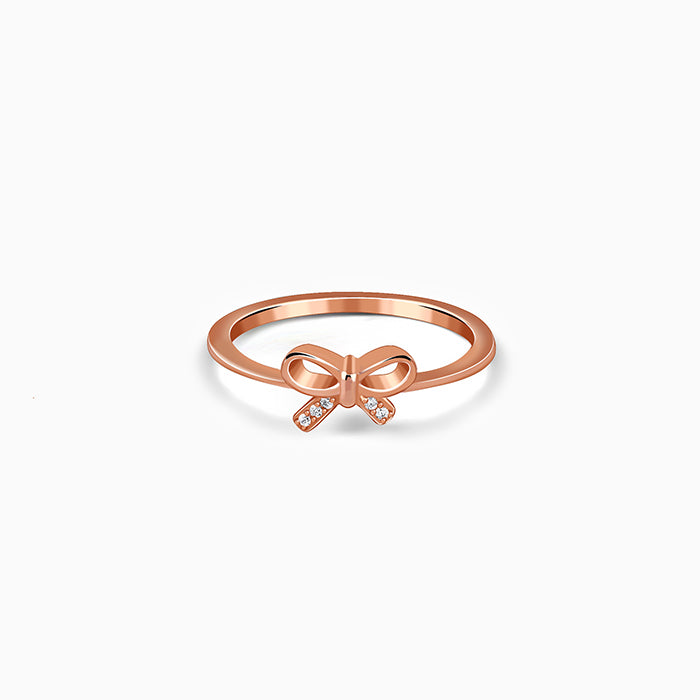 Rose Gold Blush Bow Ring