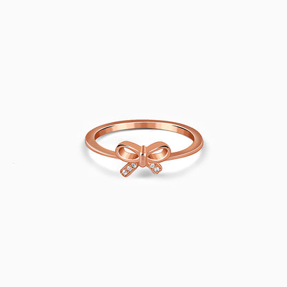 Rose Gold Blush Bow Ring