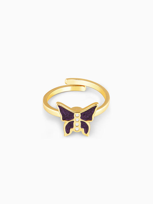 Golden Butterfly Spin Ring