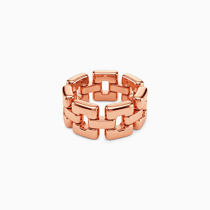Rose Gold Modish Ring (Size 10)
