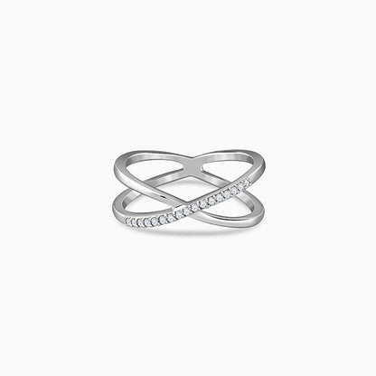 Silver Crosslight Ring