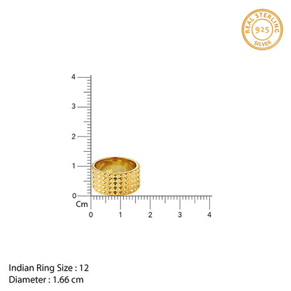 Golden Understated Icon Ring