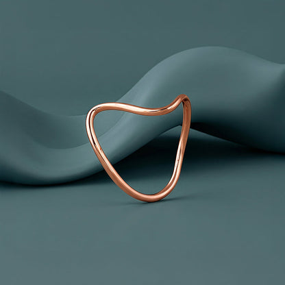 Rose Gold Soft Spiral Ring (Size 12)