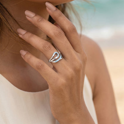 Silver Eurybia Ring (Size 12)