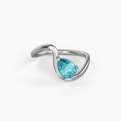 Silver Elara Maia Ring (Size 12)