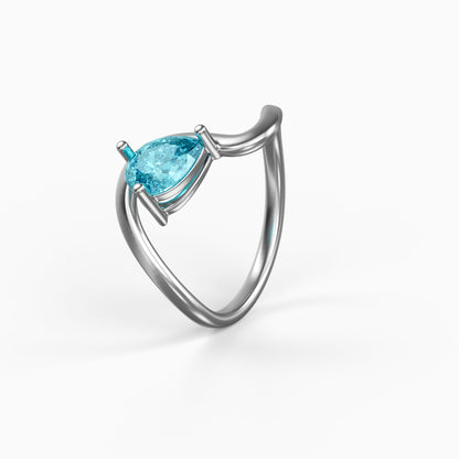 Silver Elara Maia Ring (Size 12)