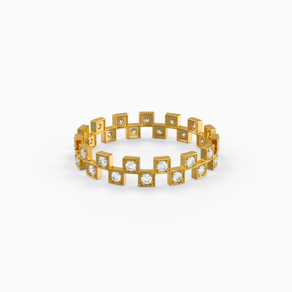 Golden Tic Tac Ring (Size 12)