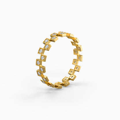 Golden Tic Tac Ring (Size 12)