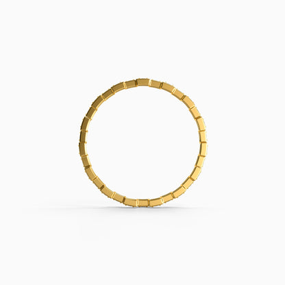 Golden Tic Tac Ring (Size 12)