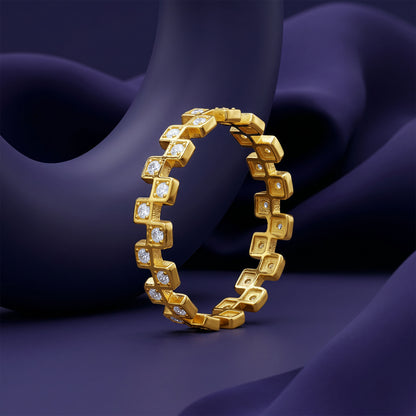 Golden Tic Tac Ring (Size 12)