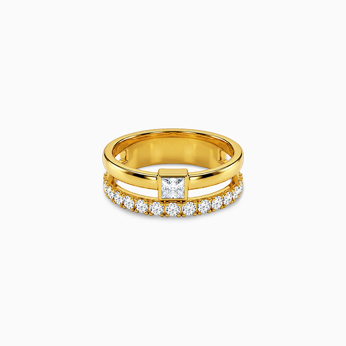 Golden Double Glam Ring