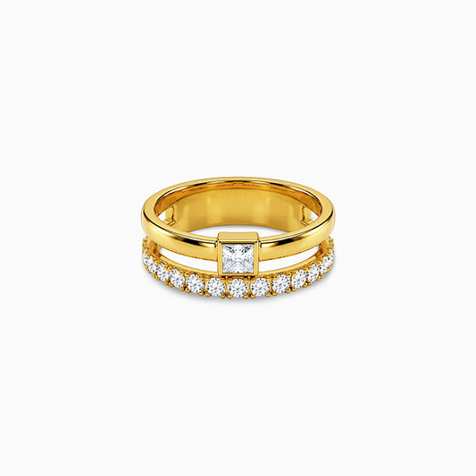 Golden Double Glam Ring