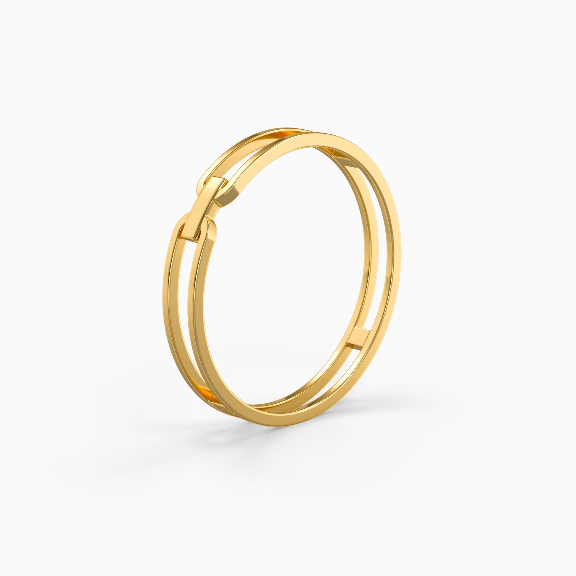 Golden Effortless Grace Ring (Size 12)