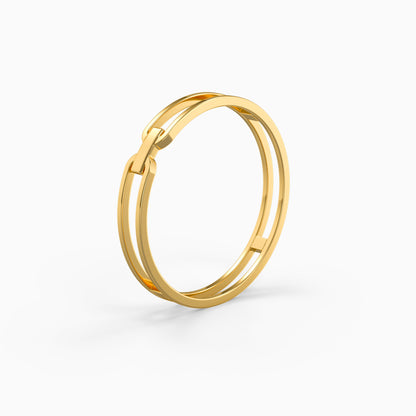 Golden Effortless Grace Ring (Size 12)