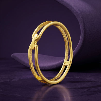 Golden Effortless Grace Ring (Size 12)