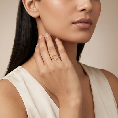 Golden Halo Frame Ring (Size 14)