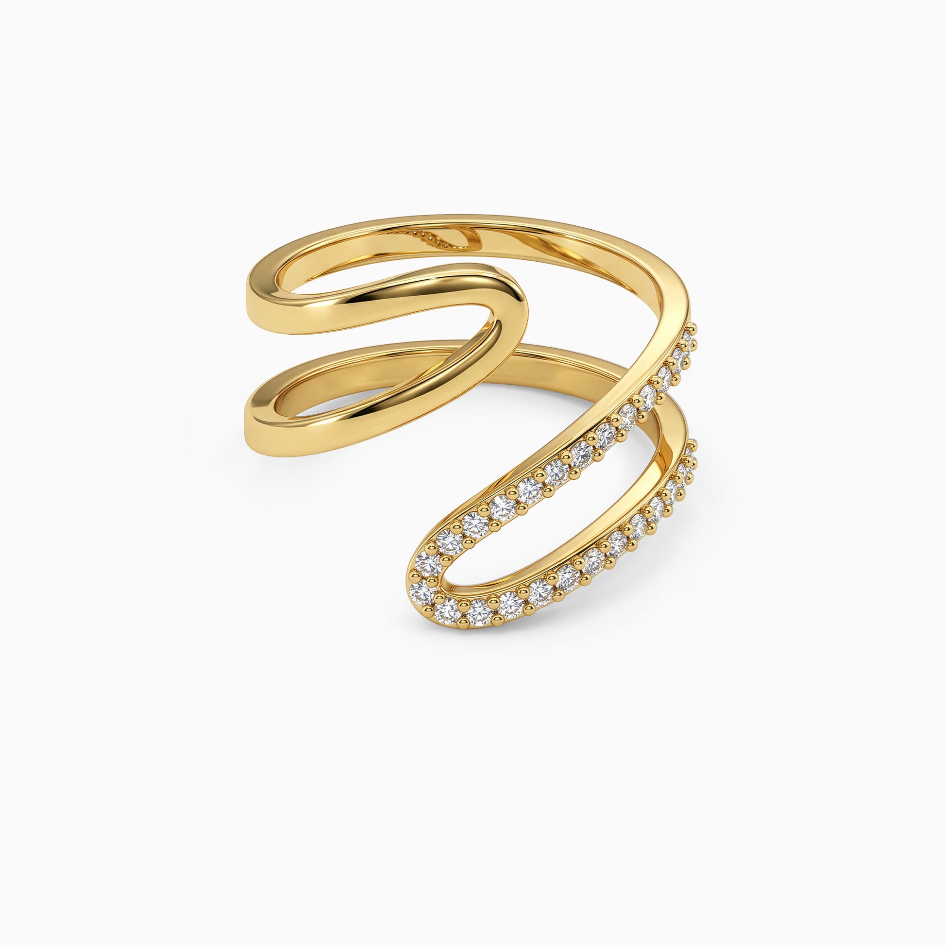 Golden Whirl Glow Ring