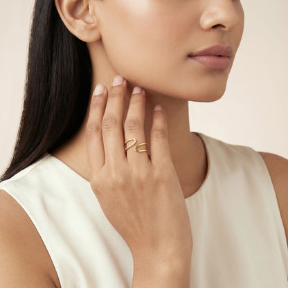 Golden Whirl Glow Ring (Size 13)