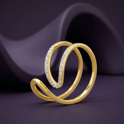 Golden Whirl Glow Ring (Size 13)