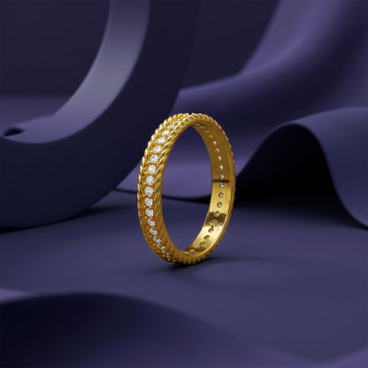 Golden Zircon Sprig Ring (Size 12)