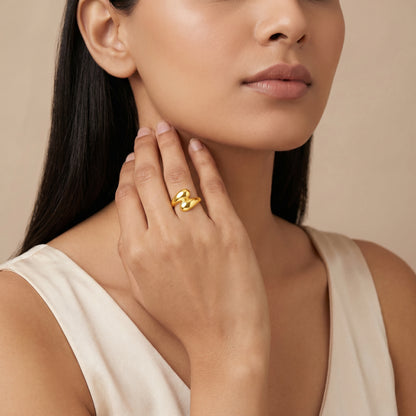 Golden SwirlPlay Ring (Size 12)