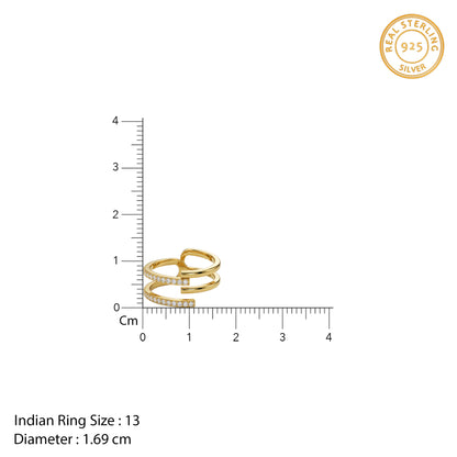 Golden GeoLuxe Ring