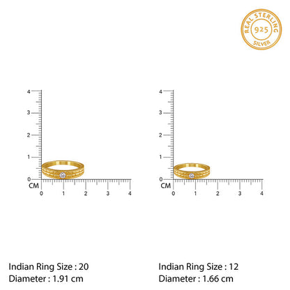 Golden Vintage Love Couple Rings