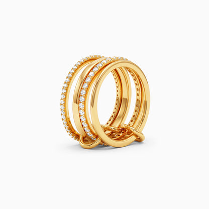 Golden Creulla Stackable Ring (Size 12)