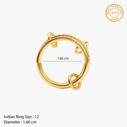 Golden Creulla Stackable Ring (Size 12)
