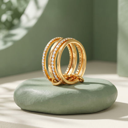 Golden Creulla Stackable Ring (Size 12)