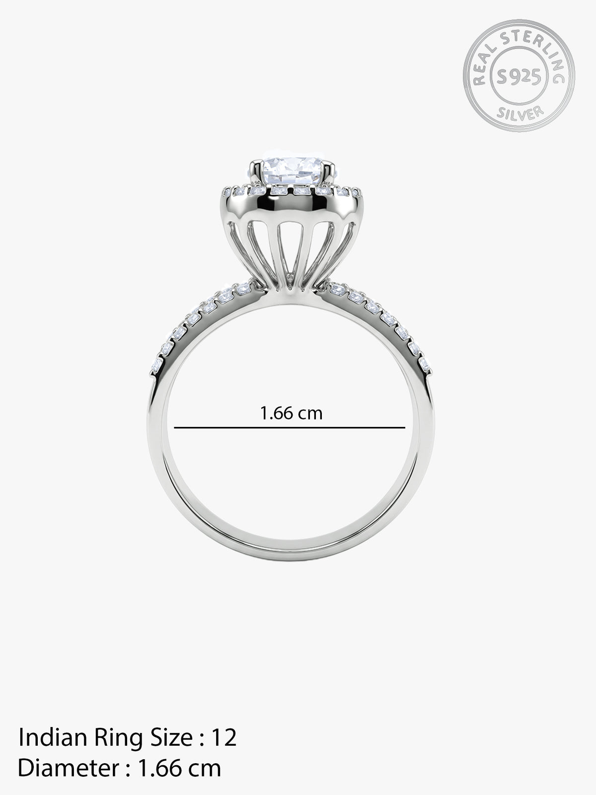 Silver Showstopper Ring (Size 12)
